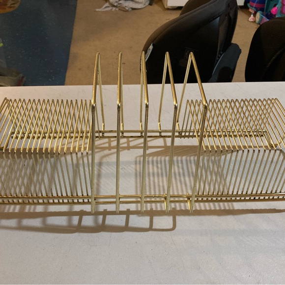 Vintage 1960s gold wire album/45 record holder 44 slots - Picture 3 of 7